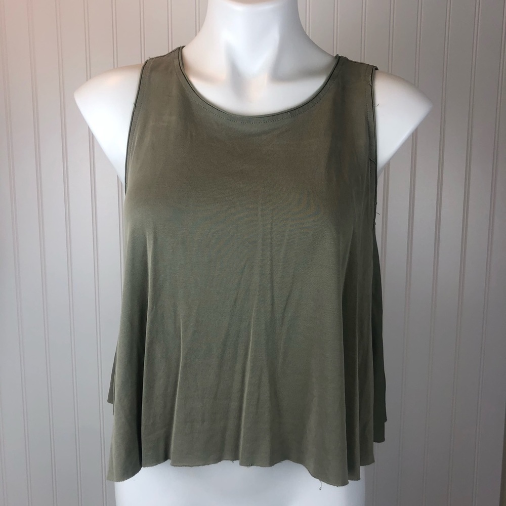 Double Zero Brand Olive Green Tank Top